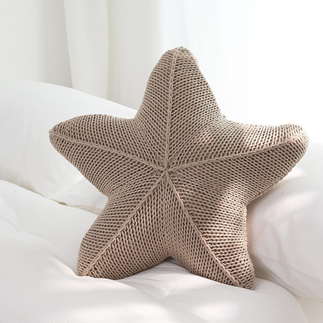 Starfish Knitted Pillow