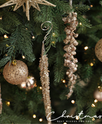 Glitter Sequin Branch Ornament