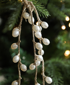 Rustic Wheat & Willow Christmas Ornament