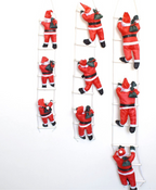 Climbing Ladder Santa Ornament