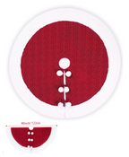 Cable Knit Pom-Pom Tree Skirt