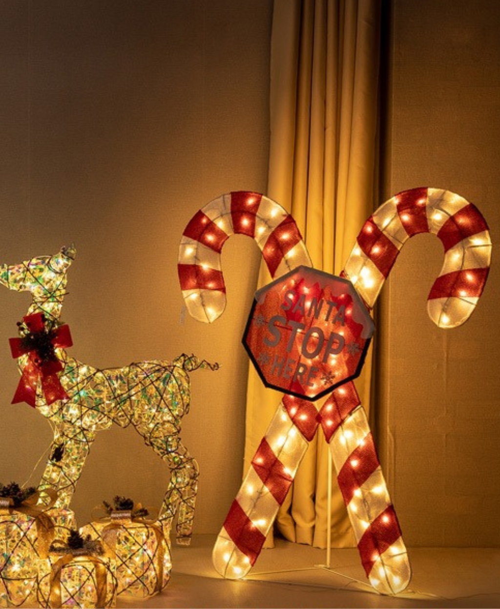 Giant Cane LED Christmas Decoration