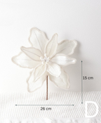 White Christmas Flower Ornament