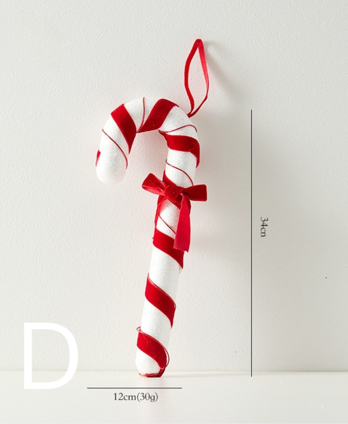 Christmas Decoration - Red & White Cane