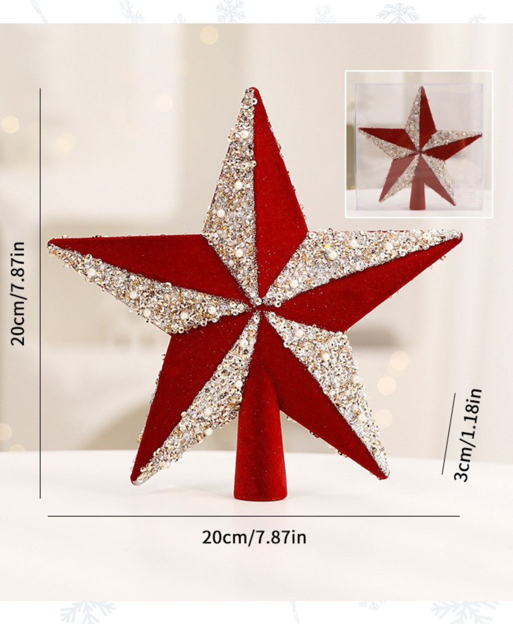 Glitz Star Tree Top