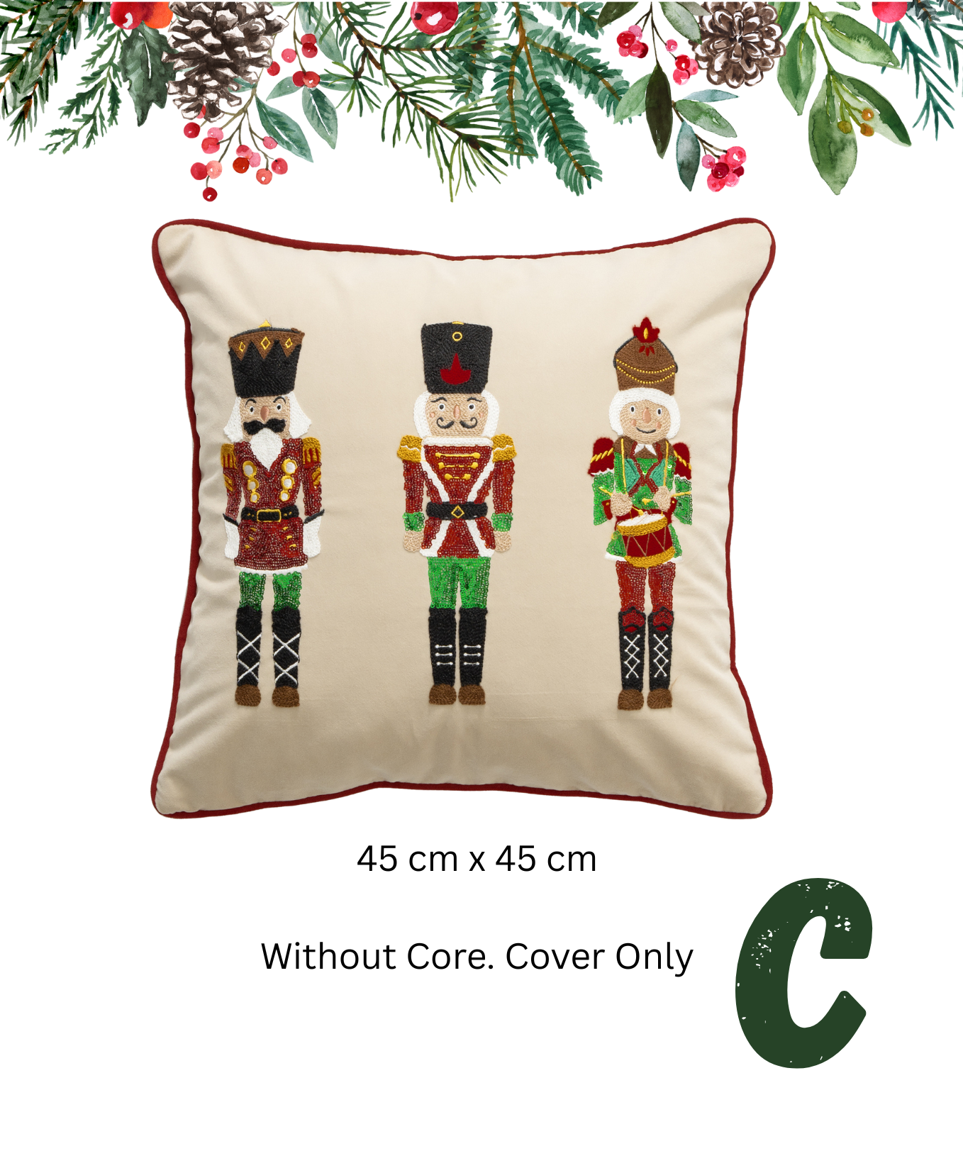 Nutcracker Magic Pillow Cover