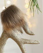 Champagne Antler Elk Ornament