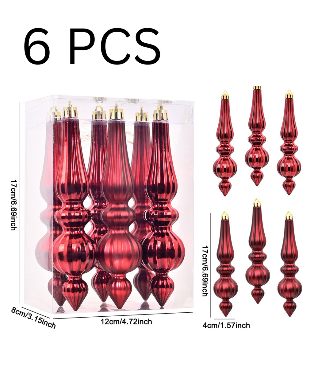 Elegant Cone & Drop Christmas Set