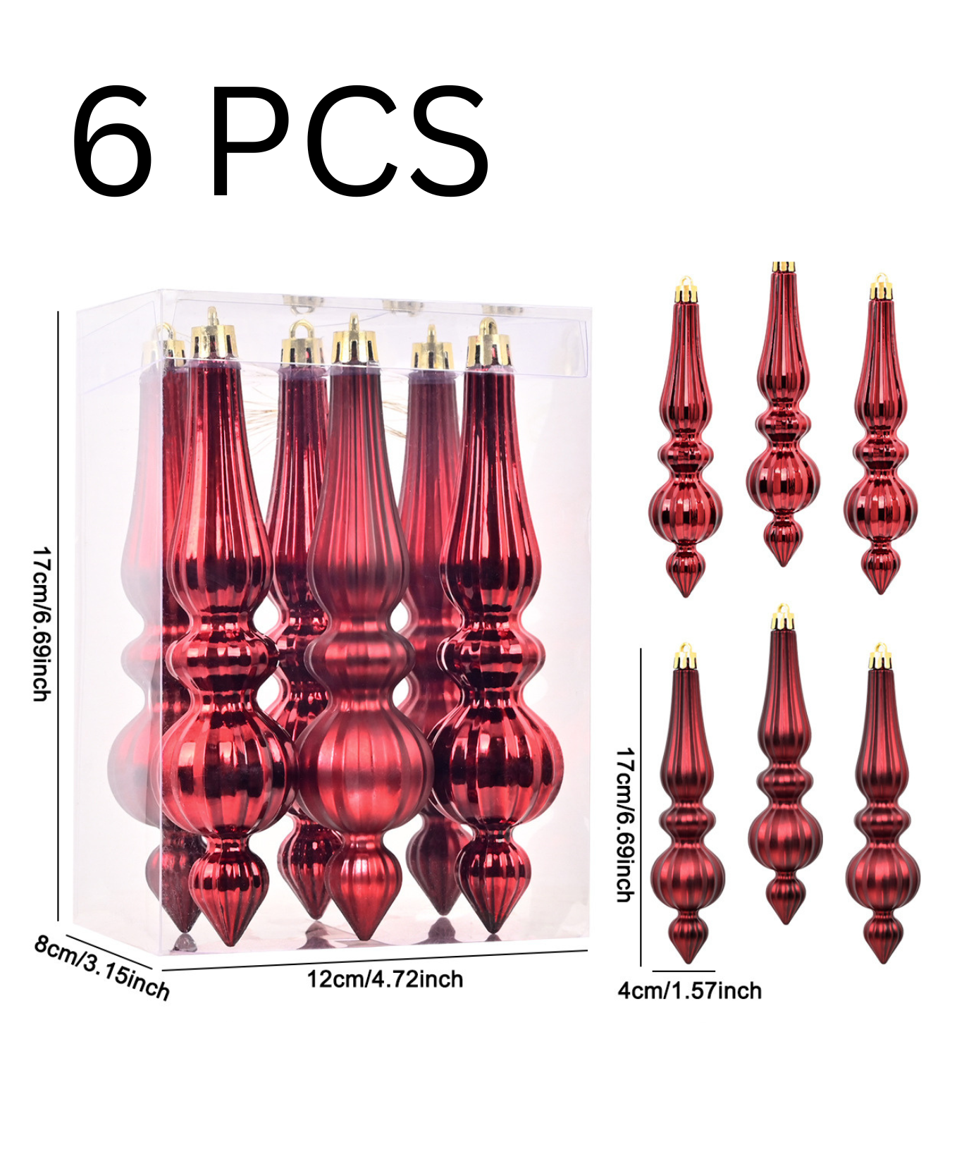 Elegant Cone & Drop Christmas Set