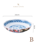 Imperial Chinoiserie Style Ceramic Plates