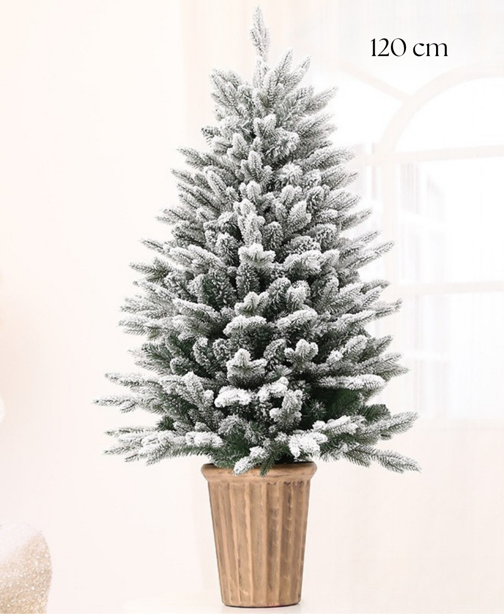 Snowy Spruce Lit Christmas Tree