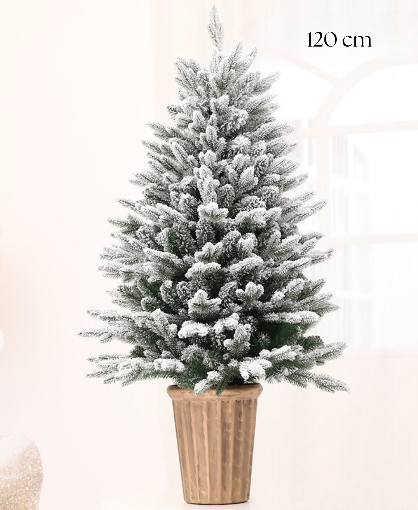 Snowy Spruce Lit Christmas Tree