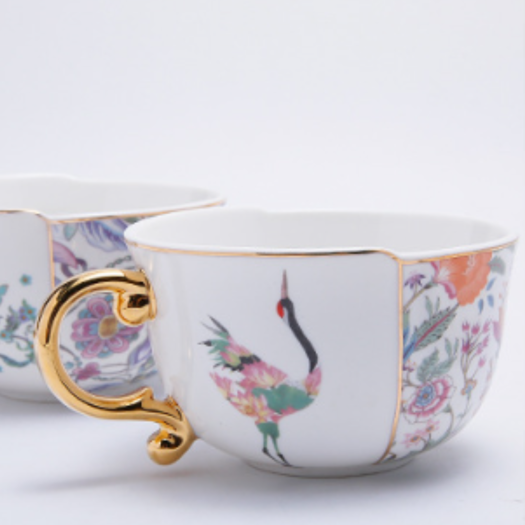 Zi Xuan Mugs & Saucers Set