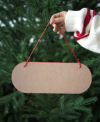 Merry Christmas Wooden Hanging Sign