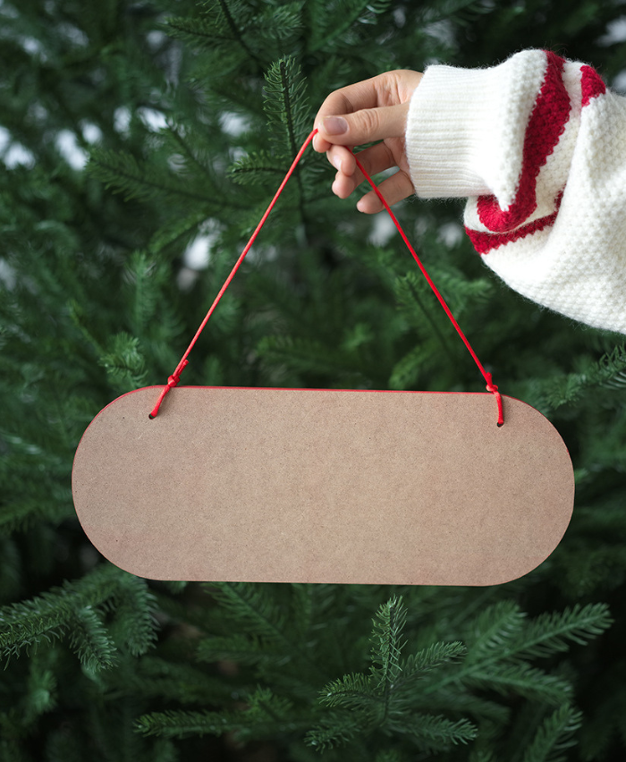 Merry Christmas Wooden Hanging Sign