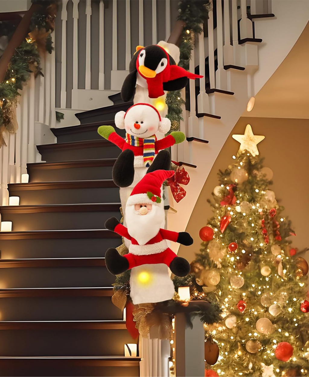 Santa & Friends Slide Decoration Set