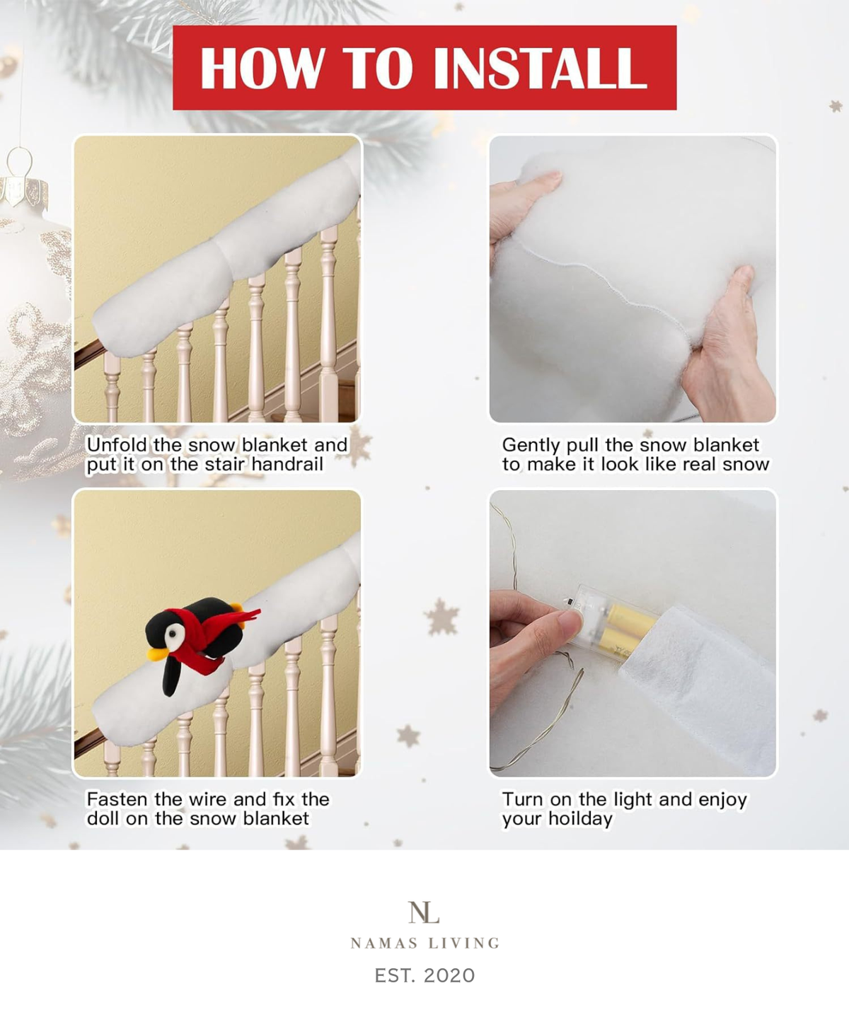 Santa & Friends Slide Decoration Set