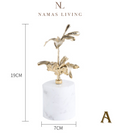 Botanical Elegance Marble Ornaments
