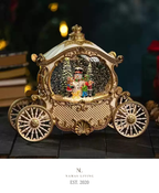 Vintage Christmas Carriage Music Box