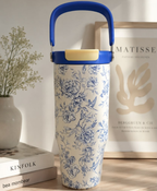 GIFTING INSPIRATION - Blue Floral Tumbler