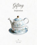 GIFITNG INSPIRATION - Blue Flower Stacked Tea Pot Set