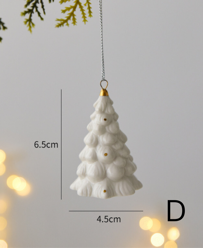 Christmas Spruce Ceramic Ornament
