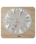 Holiday Elk Knit Tree Skirt Serenity