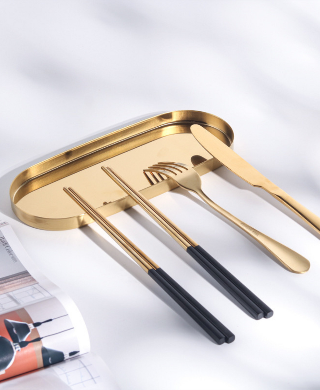 GIFTING INPSIRATION  - Golden Luxe Oval Tray