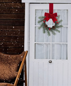 Velvet Pine Door Wreath