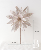 White Christmas Flower Ornament