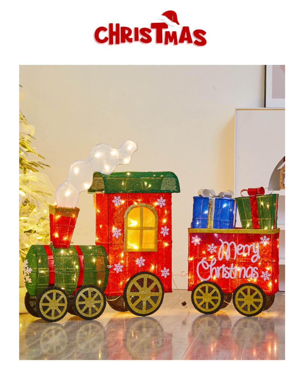 Holiday Express LED Gift Train