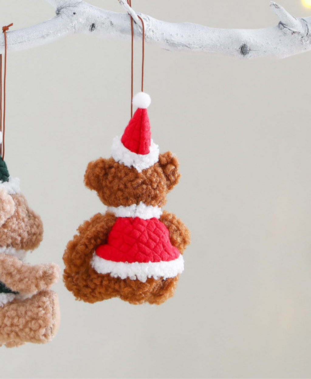 Jolly Teddy Christmas Ornament