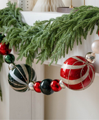 Red & Green Christmas Ball Garland