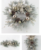 Minted Grace Holiday Wreath