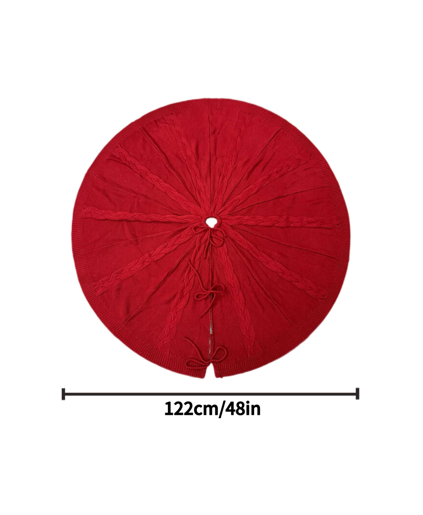 Classic Knit Christmas Tree Skirt