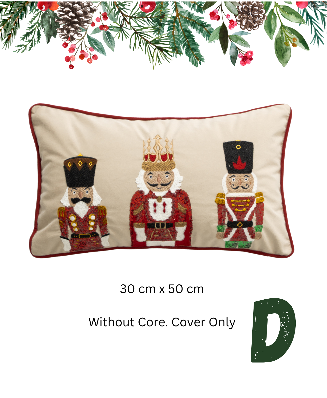 Nutcracker Magic Pillow Cover