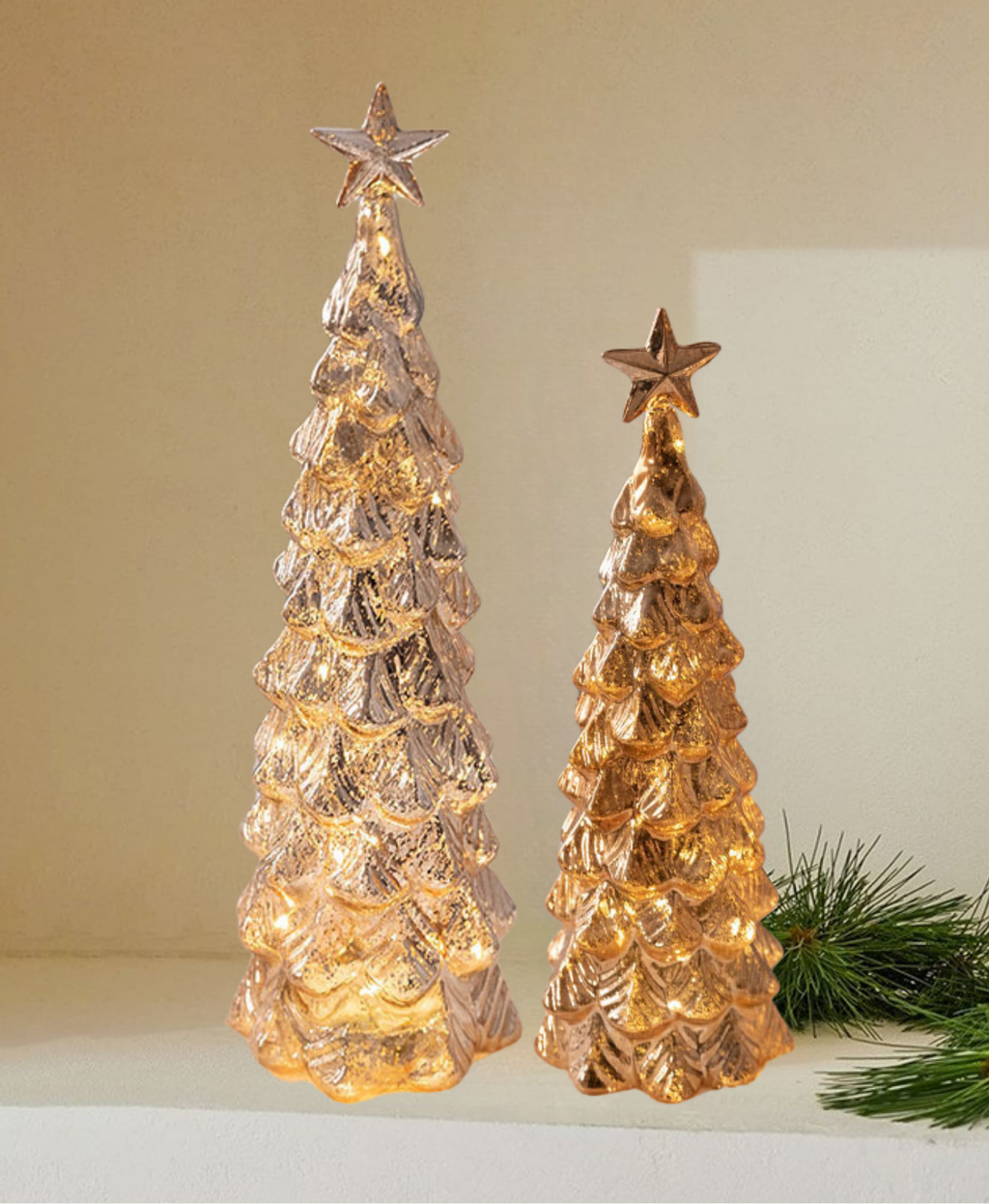 Auric Glass Christmas Tree Decoration