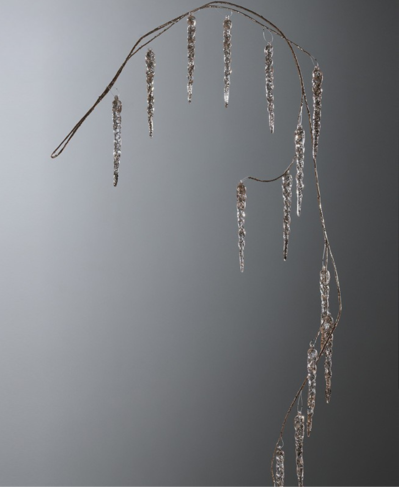 Golden Crystal Drop Ornament