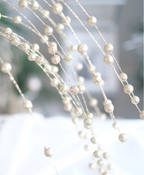 Champagne Beaded Spray Ornament