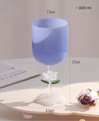 GIFTING INSPIRATION - Blue Jade Bloom Wine Glass