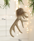 Champagne Antler Elk Ornament