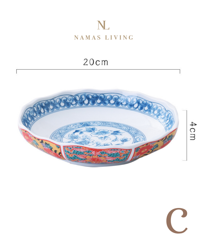 Imperial Chinoiserie Style Ceramic Plates