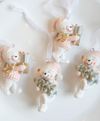 Christmas Bear Couple Ornament
