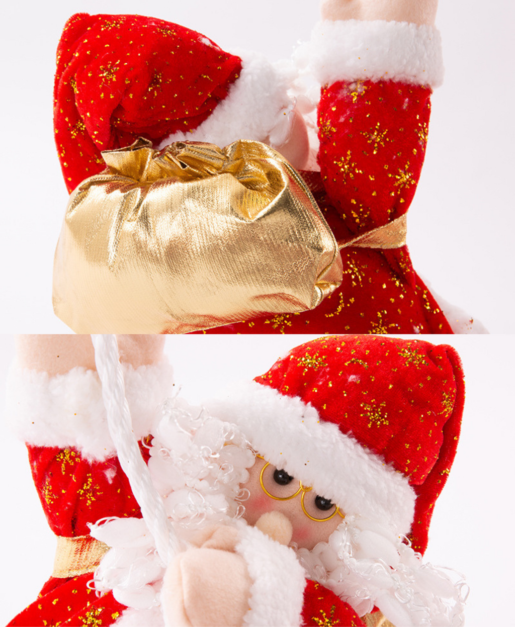 Rope Climbing Santa Decoration