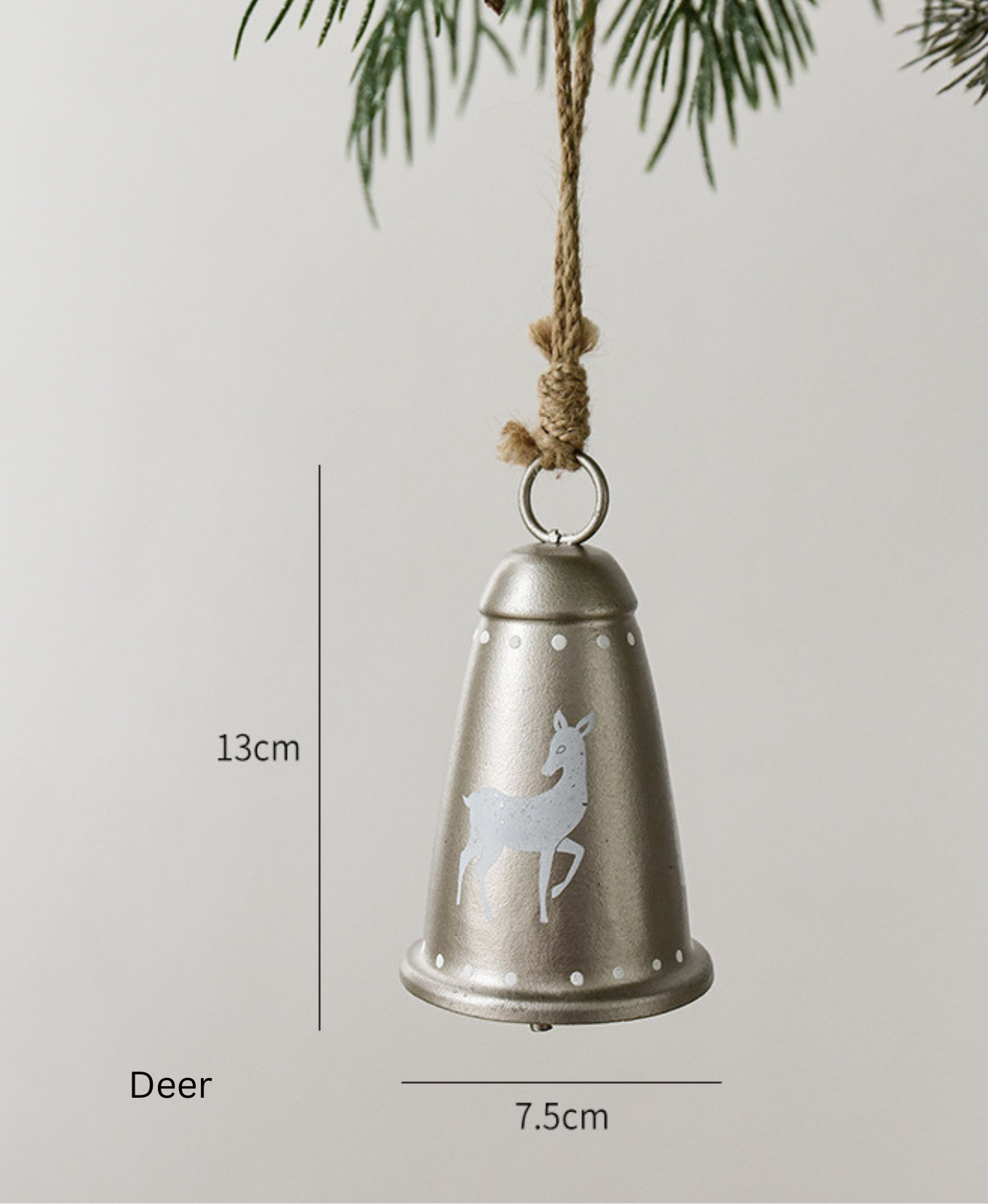 Vintage Metal Bell Ornament