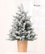 Snowy Spruce Lit Christmas Tree