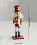 Burgundy & Gold Nutcracker - 15 cm