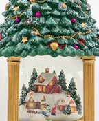 Christmas Village Tree Music Box