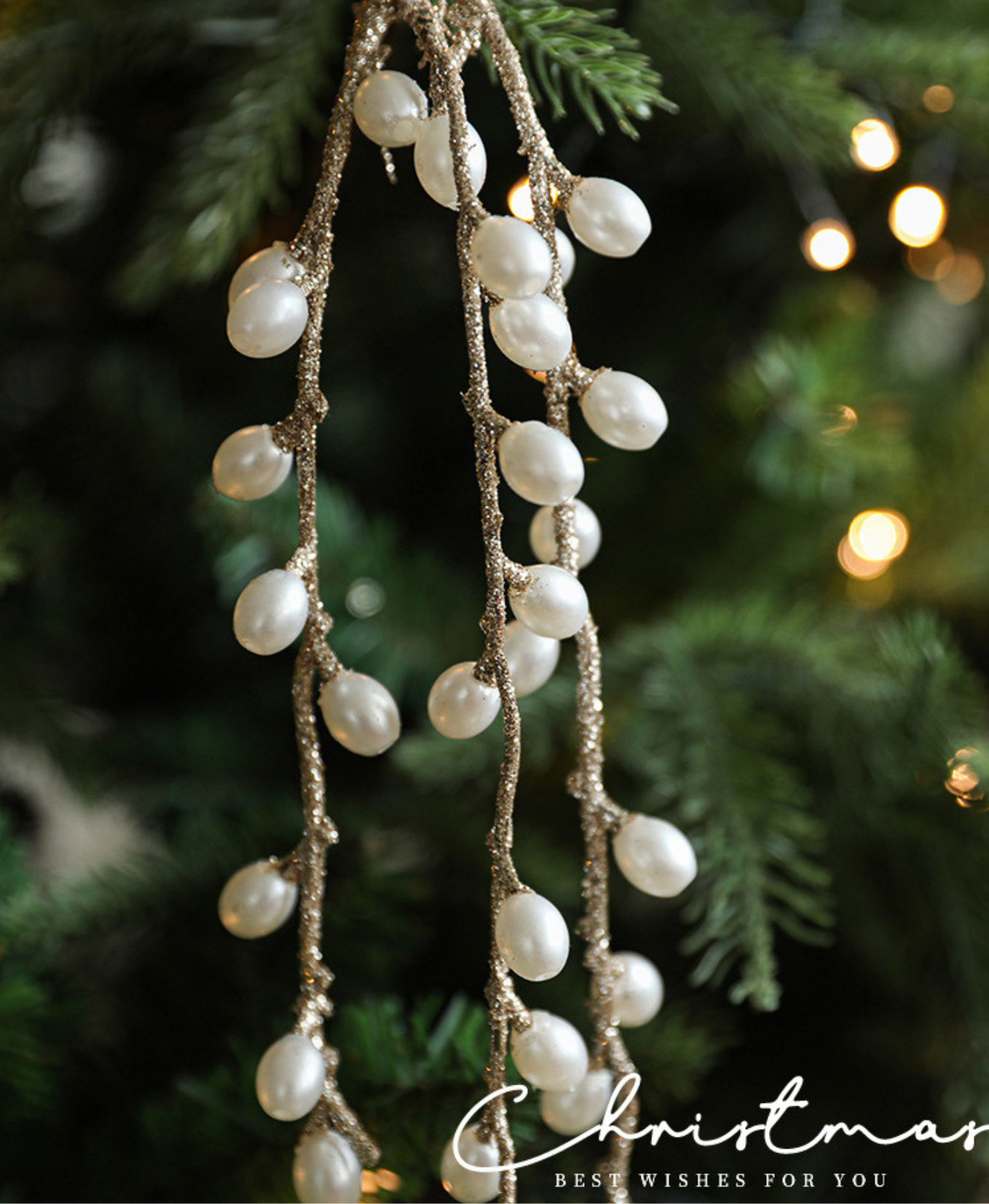 Rustic Wheat & Willow Christmas Ornament