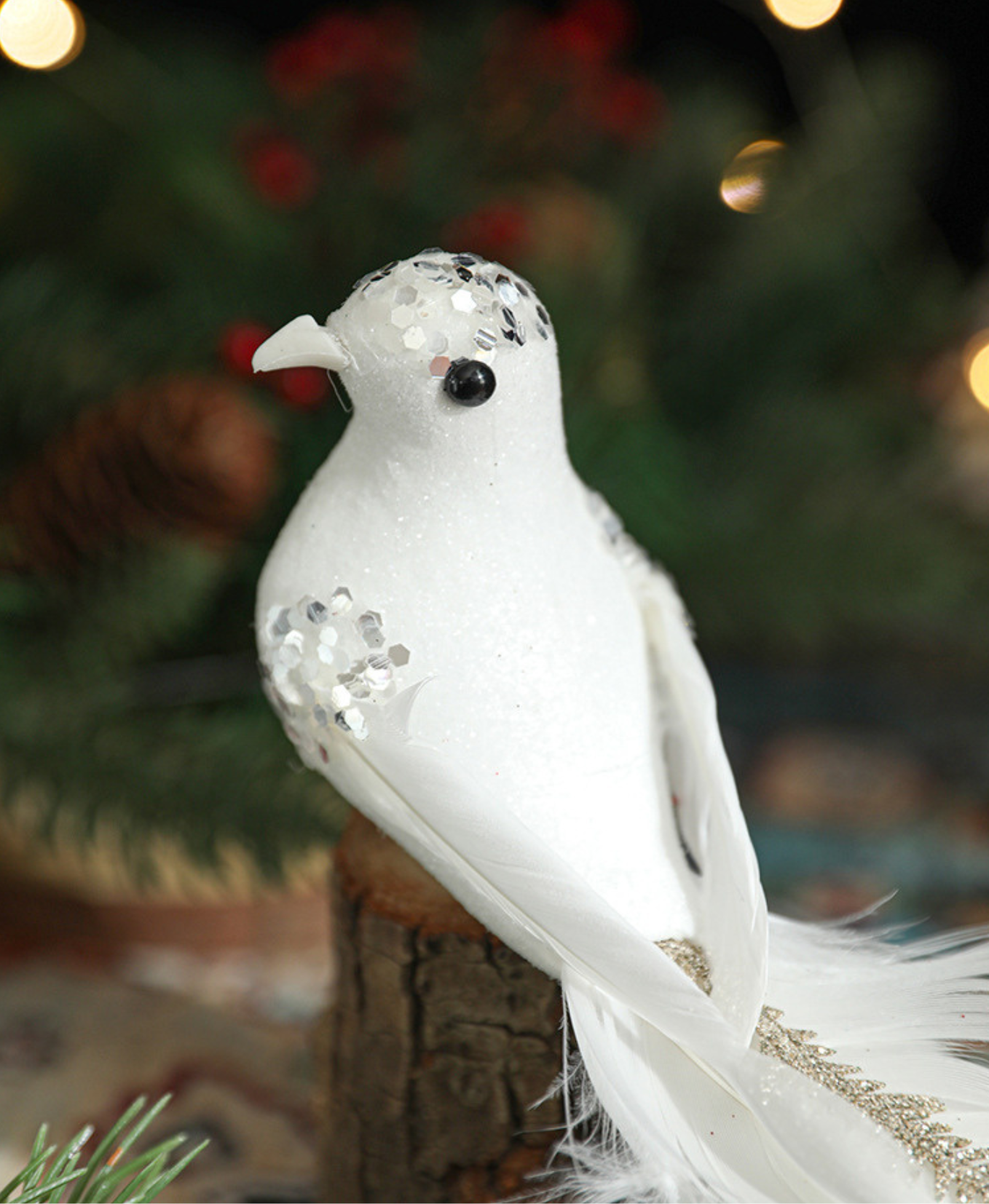 Whimsical Birds Christmas Ornament